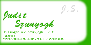 judit szunyogh business card